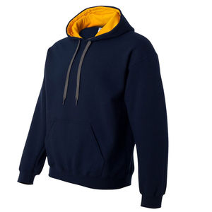 Sudadera con capucha básica para hombre, informal, de algodón suave, tejido cálido y cómodo para invierno, con bolsillo canguro y capucha ajustable. - Product Image 1