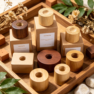 Tapa de Madera de Bambú Personalizada OEM para Botellas de Perfume, Forma Redonda y Cuadrada, Tapa de Madera Premium para Envases de Fragancias y Cosméticos, Directo de Fábrica - Product Image 6