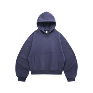 เสื้อฮู้ดดี้ผ้าฝ้ายหนาน้ำหนักมากแบบสั่งทำพิเศษ แบรนด์ส่วนตัว รับผลิตแบบ OEM ODM เสื้อผ้าสตรีทแวร์ ขายส่ง โรงงานผลิตเสื้อผ้า - Product Image 4