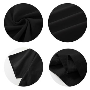 Camiseta de Algodón Negra Extra Grande para Hombre, Cuello Redondo, Manga Corta, Estilo Casual con Estampado y Logotipo Frontal - Product Image 6