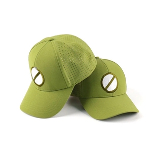 Wholesale Manufacturer Breathable Golf Hat Laser Cut Holes Private Label 6 Panel Cap Custom Embroidery Logo Sport Headwear - Product Image 4