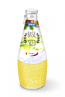Goedkope Prijs Passievruchtensap Met Basilicumzaaddrank 290Ml Glazen Fles Thailand Dranken Gratis Private Label Gratis Monster