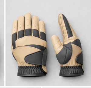 Gants de frappe en cuir beige avec paume rembourrée et fermeture à enfiler pour l'entraînement, unisexes adultes, confort et sécurité assurés - Product Image 6