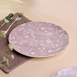 Ensemble d'assiettes en porcelaine exquise Dahlia, résistant au micro-ondes et au four, vaisselle en matériau ABS, compatible lave-vaisselle, emballé en boîte - Product Image 2