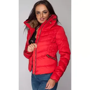 Veste matelassée à capuche imperméable noire pour l'hiver, avec logo personnalisé, pour hommes et femmes, style décontracté, longueur courte - Product Image 1