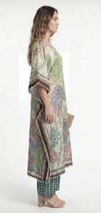 Vestido Kaftán Largo de Poliéster y Seda para Mujer, Estilo Maxi, Corte Holgado, Elegante, Modesto y Fluido, para Verano, Invierno, Otoño y Primavera - Product Image 3