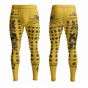 Leggings de compression pour hommes, vêtements de sport, fitness, yoga, haute performance, imprimés sur mesure, pour la course à pied, la gym et l'entraînement. - Product Image 6
