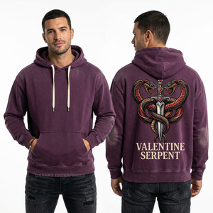 Sudadera con capucha personalizada tie-dye morada, estilo streetwear, con estampado gráfico Reaper, oversize, lavado vintage, tipo pullover, de forro polar, fabricante - Product Image 4