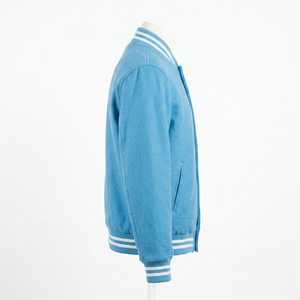 Oversized Coated Stand Front Letterman <b>Varsity</b> <b>Jacket</b> for <b>Men</b> Women Casual Baseball <b>Bomber</b> Streetwear Windproof Eco-Friendly - Product Image 2