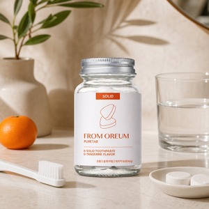[FROM OREUM] ยาสีฟันแข็งสำหรับแขก รสส้มเชจู 60 เม็ด สำหรับห้องน้ำของแขกในโรงแรม - Product Image 2