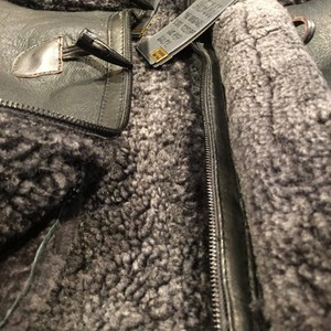 Genuine Leather <b>Shearling</b> <b>Jacket</b> <b>Men</b> Premium Winter Sheepskin Fur Aviator Biker Coat Comfortable Stylish Warm Outerwear - Product Image 5