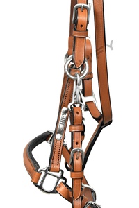 Licol de cheval en cuir de la meilleure qualité avec rembourrage | Bride durable pour l'équitation et la formation | Fabriqué en Inde par un fournisseur fiable - Product Image 4