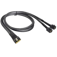 Schlankes SAS SFF-8654 X8 zu Dual Mini SAS HD SFF-8643 4i Kabel