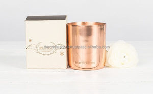 Venta al por mayor de latón de alta calidad vacío vela tarro con tapa de lujo de Metal decoración del hogar perfumado cera de soja vela contenedor con pulido - Product Image 5