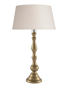 Brushed gold teardrop <b>table</b> lamp <b>white</b> linen shade elegant metal base decorative <b>bedside</b> light for luxury home decor - Product Image 1