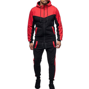 Survêtement 2 pièces noir pour homme avec logo personnalisé, design tendance, sweat-shirts et sweats à capuche pour le jogging d'hiver avec logo personnalisé - Product Image 1