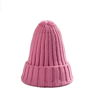 Customizable Rib Knit Acrylic <b>Beanie</b> Thick Gauge Knit Folded Cuff Soft Warm Stretch Fit Unisex Adult Breathable <b>Waterproof</b> - Product Image 6