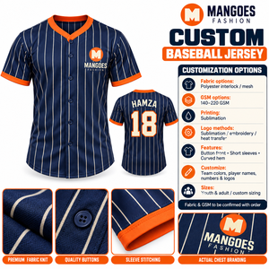 Camiseta de béisbol personalizada para hombres, mujeres y jóvenes, con botones, manga corta, nombre del jugador personalizado, número, logotipo, uniforme deportivo de equipo - Product Image 6