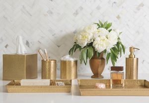 Solid Brass Bathroom Set Premium Washroom Vanity Soap Dish Tumbler <b>Toothbrush</b> <b>Holder</b> Home Hotel Collection - Product Image 1