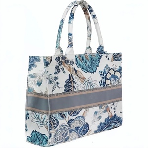 Sacs fourre-tout en toile de coton écologiques EcoDari, taille moyenne (30-50 cm), poignée longue, motif lettres, style tendance, personnalisable - Product Image 5
