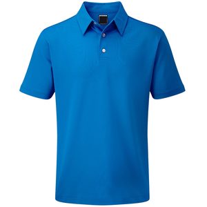 Chemise à manches courtes pour homme, bleu marine, couleur unie, style décontracté, 100% polyester, tricot piqué, séchage rapide, respirant, coupe régulière - Product Image 3