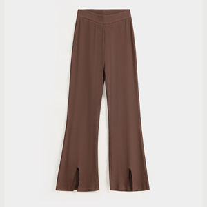 Pantalones de Mujer Modernos, Corte Acampanado, Cintura Alta, Pierna Ancha, Ajuste Delgado, Elegantes, a la Moda - Product Image 4
