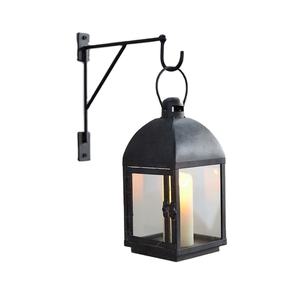 Premium Quality Vintage Iron Hanging Candle <b>Lantern</b> <b>Black</b> Powder Coated Finish Metal Material Home Decor Outdoor Use India Box - Product Image 1