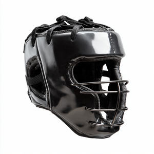 Protector de Cabeza de Boxeo Ajustable de Cuero, Protector de Cabeza para Boxeo, MMA, Kickboxing, Entrenamiento - Product Image 6