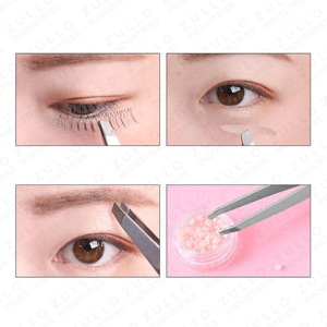 Professional Stainless Steel Slant Tip Eyebrow Tweezers with Comb Precision Grooming Hair Removal Beauty <b>Tool</b> - Product Image 4