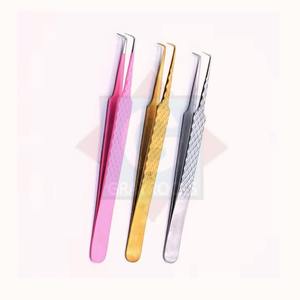Pinzas de Acero Inoxidable de Alta Calidad de Marca Privada para Extensión de Pestañas Postizas, Uso en Belleza - Product Image 1