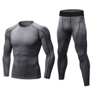 Traje Deportivo de Compresión de Alta Calidad, Tela de Nailon y Elastano, Elástica y Transpirable, Proveedor y Fabricante de Ropa Deportiva para Gimnasio - Product Image 1