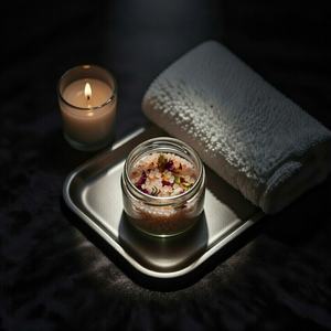 Sal de Baño Rosa del Himalaya Natural Ecológica Premium Tallada para Spa y Jardín, Cristal Mineral Desintoxicante con Mezcla de Aceites Aromáticos Relajantes para el Cuidado - Product Image 3