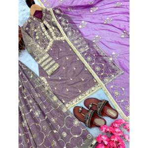 Top y Plazzo de fiesta para mujer de diseñador con Conjunto elegante de Dupatta elegante - Product Image 4