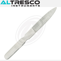 ALTRESCO INSTRUMENTS Lime à pied double face en acier inoxydable avec dissolvant de peau dure pour lime à ongles