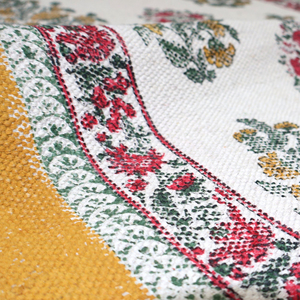 Alfombra de Algodón Bohemia Moderna NYKO MART, Hecha a Mano, Lavable, Antideslizante, Ecológica, con Patrón Geométrico, de Pelo Corto, para Interiores y Exteriores - Product Image 2