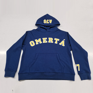 Sudadera con Capucha para Hombre, Estilo Hip Hop Urbano, de Alta Calidad, 100% Algodón, con Logotipo Personalizado, Pedrería, Invierno, Gruesa, 400 g/m² - Product Image 1