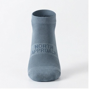 Crew <b>Socks</b> Geometric Pattern Blue <b>Breathable</b> Running <b>Socks</b> for Adults Spring Season - Product Image 1