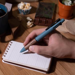 Japan Uni Jetstream Karomoku 4&1 Multi Function <b>Pen</b> Wood Grip Premium Ballpoint <b>Pen</b> 0.5mm <b>Gift</b> Stationery MSXE5KF05 - Product Image 4
