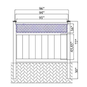 Customized Modern <b>Fence</b> Assembled Vinyl Privacy Outdoor <b>Fences</b> - Product Image 4