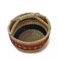 Panier Bolga Fait Main Durable Panier en Herbe Marine Naturelle Fournisseur Éthique Vietnam
