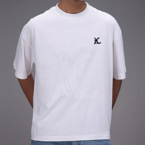 Camiseta de Alta Calidad con Corte Cuadrado para Hombre, Oversize, Cuello Redondo, Ropa Urbana, Fabricación con Logotipo Personalizado - Product Image 4