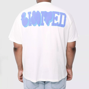 Camiseta de Hombre Oversize con Logo Personalizado, de Lujo, Hombros Caídos, Estampado Puff, 100% Algodón Transpirable y Ecológico - Product Image 1