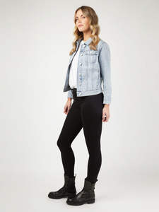 Chaqueta Vaquera para Mujer |   Ropa Casual de Calle con Botones de Poliéster/Algodón, Secado Rápido, Ecológica, Transpirable, para Primavera/Verano - Product Image 6