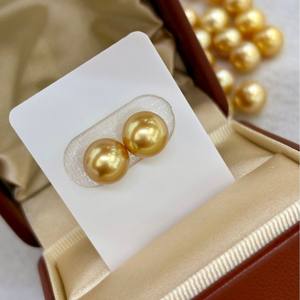 Pendientes de Perlas Blancas Puras Sin Núcleo de 8-9 mm, el Mejor Regalo Hecho a Mano, Adorno Mantou Exquisito, Brillante e Impecable, Aguja Gruesa - Product Image 2