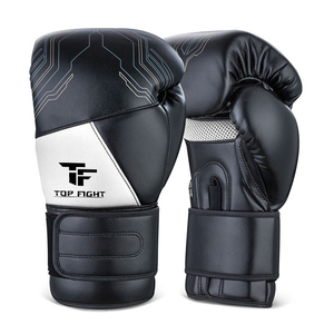 Gants de boxe en cuir de vachette pour le kick-boxing et le fitness, avec lacets, modèle Winning - Product Image 5