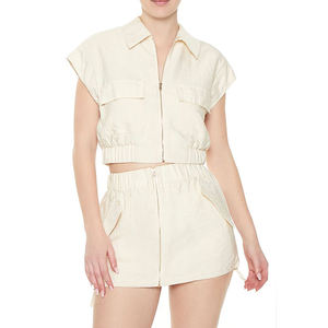 Vestes sans manches pour femmes, de haute qualité, en tricot matelassé, streetwear, hiver, nouveau design, confortables, multi-poches, fermeture éclair intégrale, unies - Product Image 2