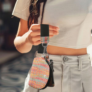 Women and Girls Designer PU <strong>Zip</strong> <strong>Around</strong> Dual Pouch Wristlet Keychain Wallet <strong>Small</strong> Coin <strong>Purse</strong> - Product Image 4