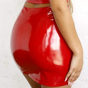 กระโปรงหนังผู้หญิงคุณภาพสูง ดีไซน์และโลโก้สั่งทำได้ ขายดีที่สุด แฟชั่นสตรีทแวร์ลำลอง กระโปรงหนังผู้หญิง - Product Image 3