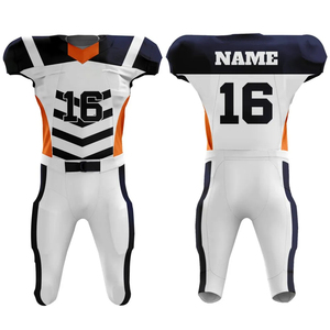 Uniforme de Fútbol Americano Personalizado Sublimado y Transpirable para Hombre, Camiseta y Pantalón, Estilos de Primera Calidad, Tela de Malla/Poliéster de Pakistán - Product Image 5