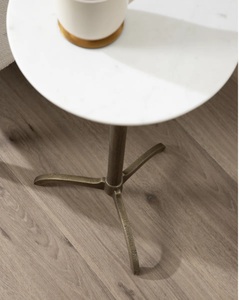 Chic Round End <b>Table</b> Sleek Top Elegant Tripod Base Compact Space Saving Design Sturdy Support Ideal for Modern Living Rooms - Product Image 3